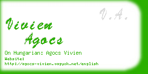 vivien agocs business card